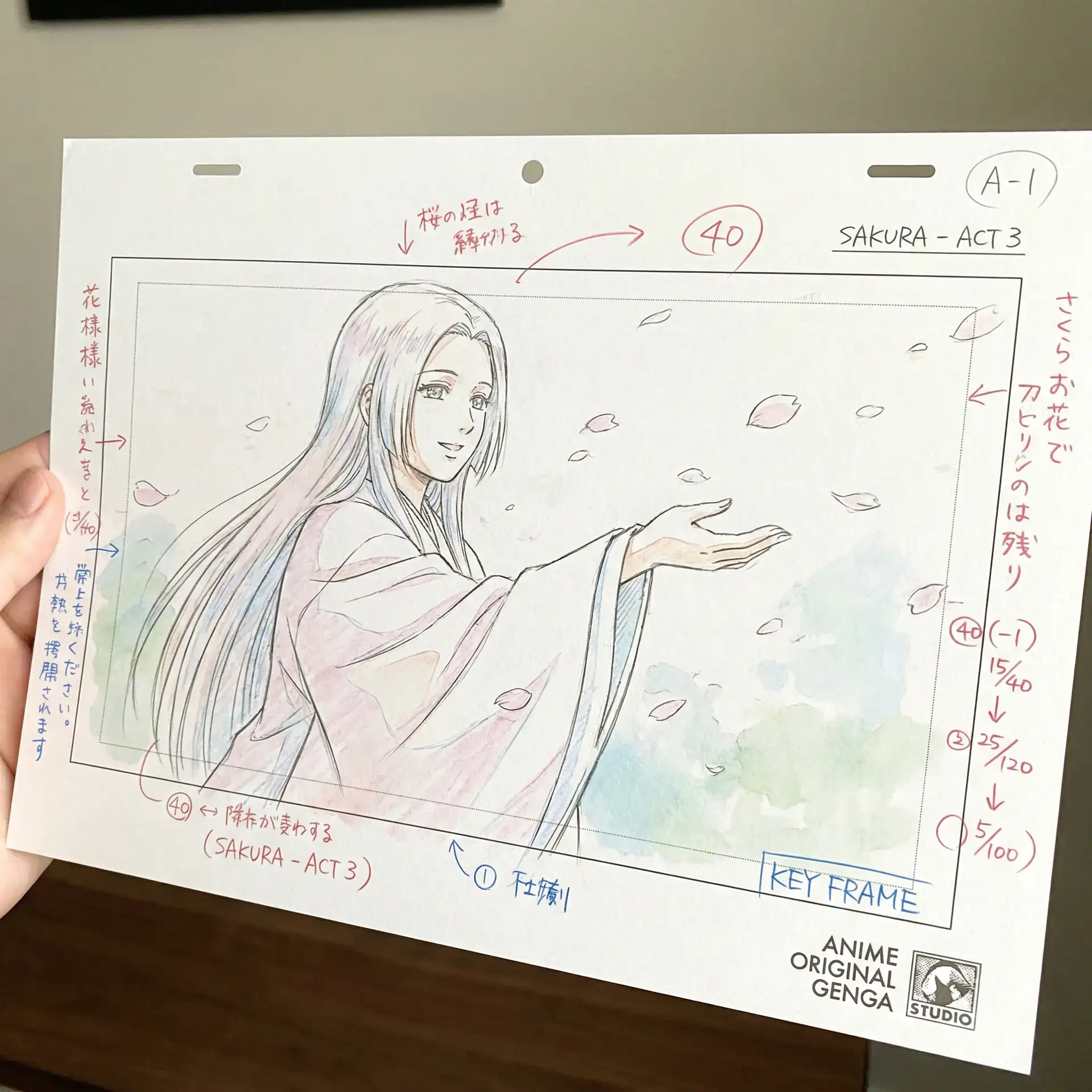 羞羞漫画 作品春日序曲关键帧原画手稿