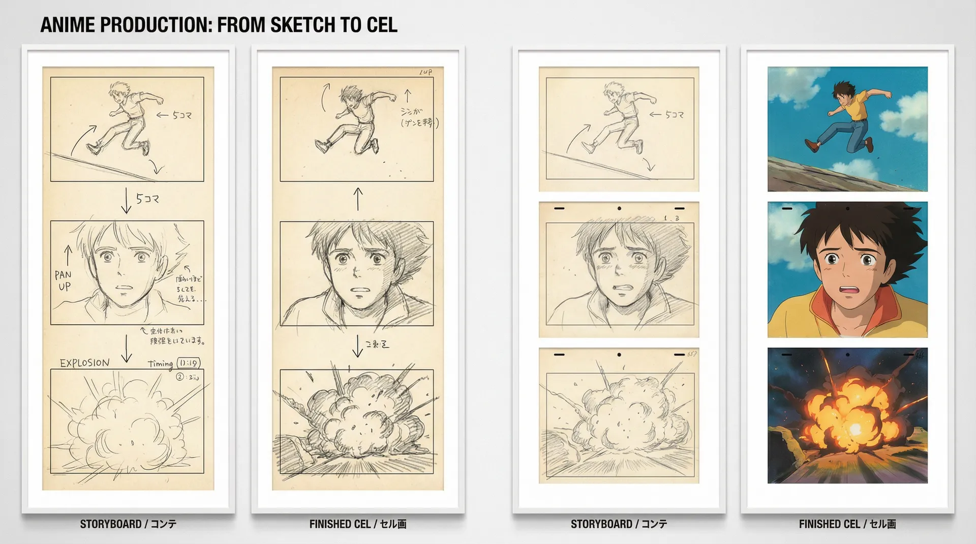 羞羞漫画 独立动画监督青山透的分镜手稿